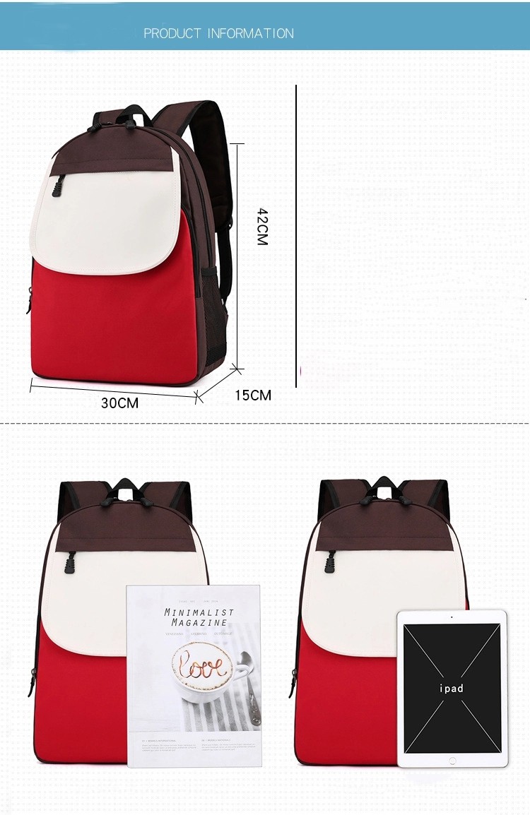 Simple Customized Logo School Backpack Bag Remedial Training Class Backpack